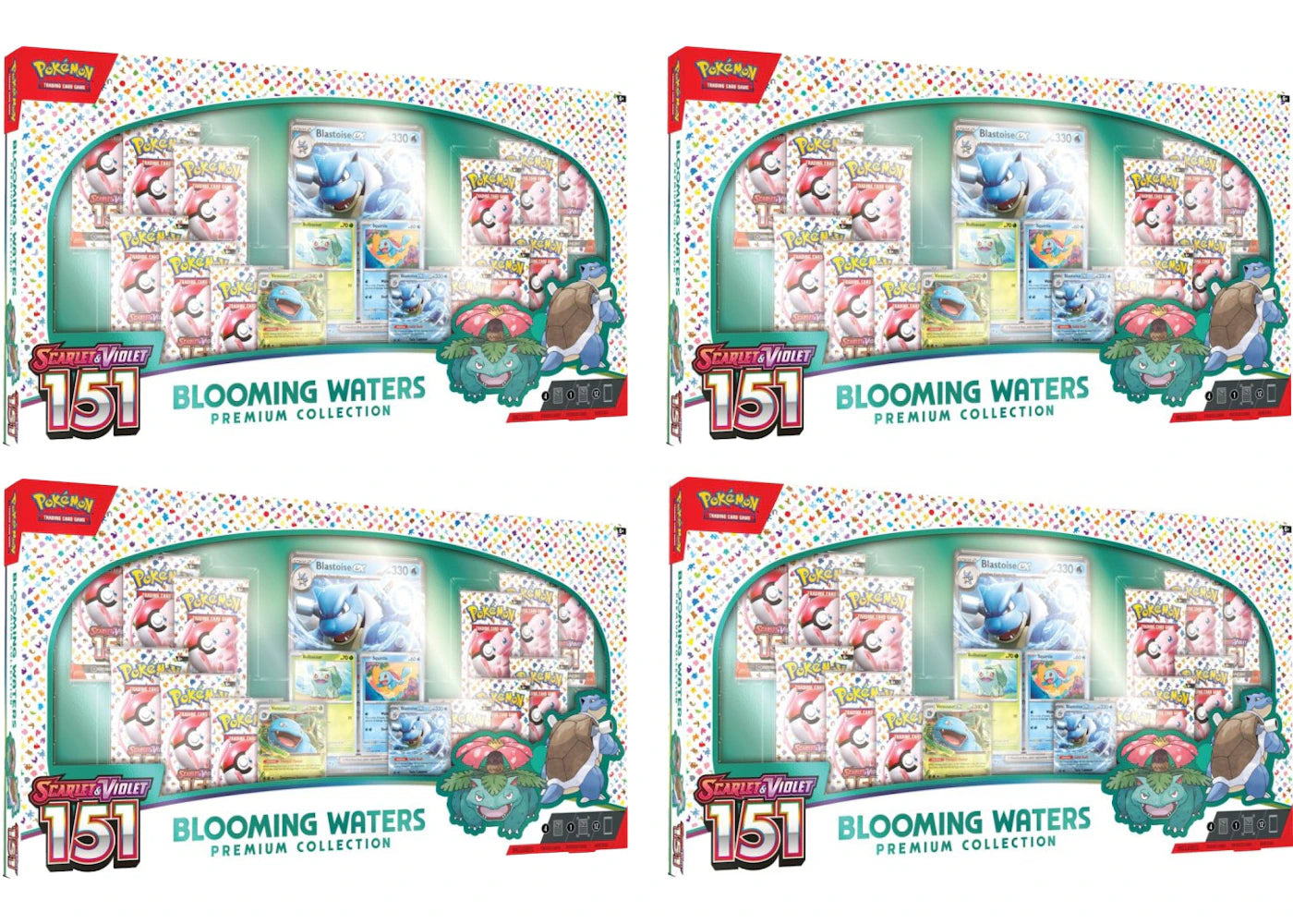 Pokémon Scarlet &amp; Violet - Coffret Collection Premium Eaux Fleuries (Lot de 4)