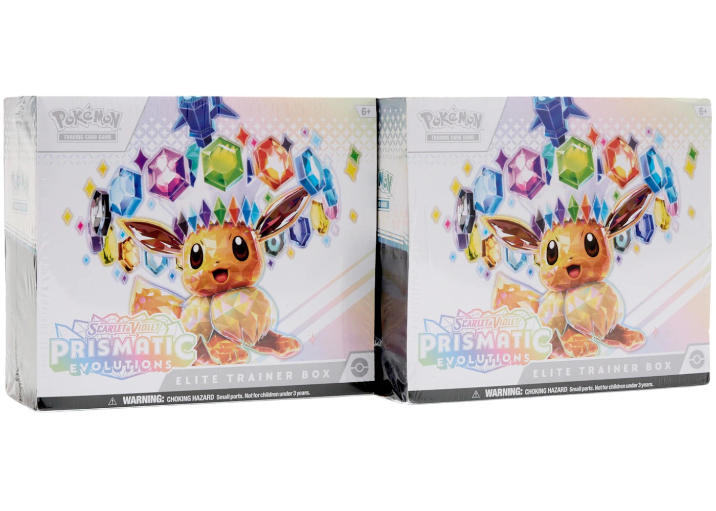 Pokémon Scarlet & Violet-Prismatic Evolutions Elite Trainer Box 2x Lot