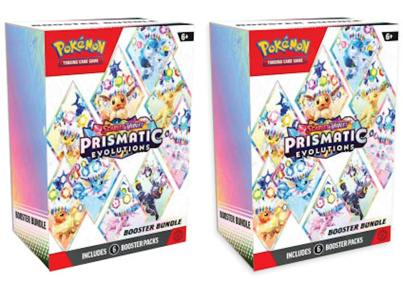 Pokémon Scarlet & Violet Prismatic Evolutions Booster Bundle 2x Lot