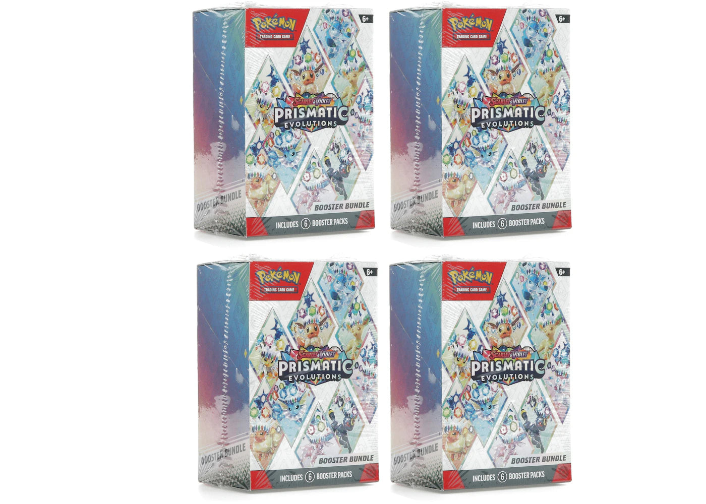 Lot de 4 boosters Pokémon Écarlate et Violet - Évolutions Prismatiques