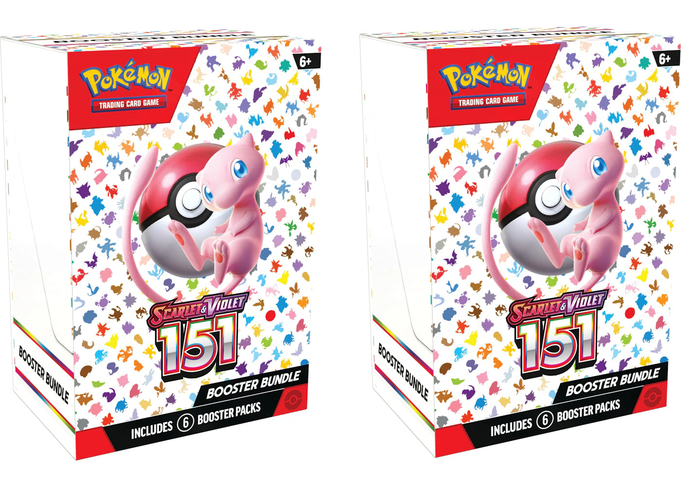 Lot de 2 boosters Pokémon TCG Scarlet &amp; Violet-151 (6 cartes)