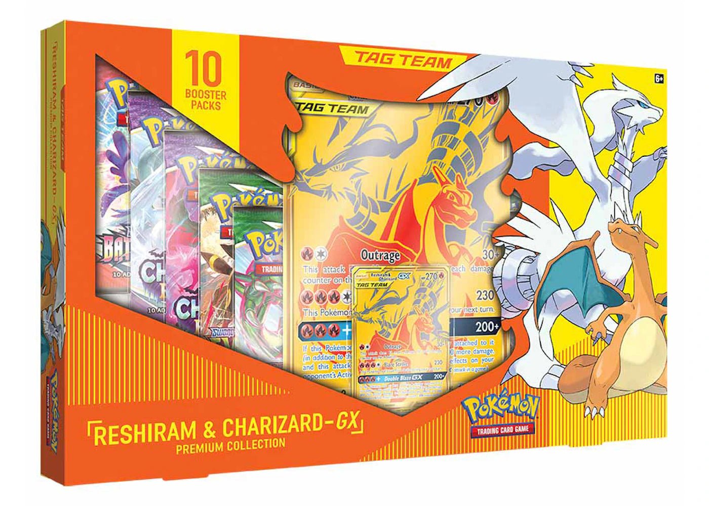 Pokémon TCG Tag Team GX Premium Collection Reshiram & Charizard Box - main view