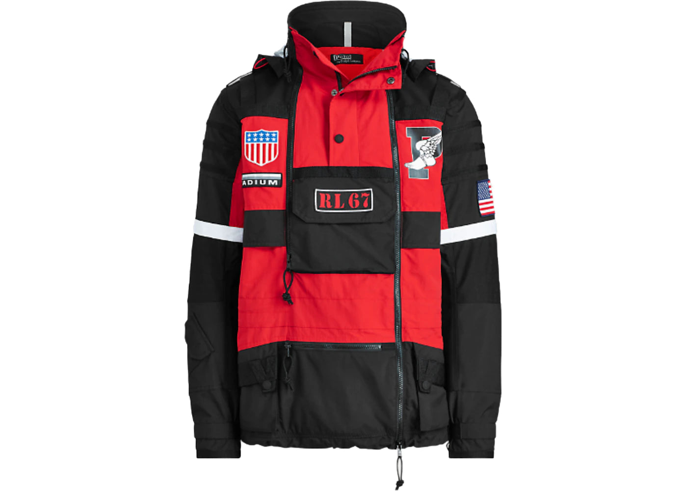 Polo Ralph Lauren Winter Stadium Jacket Injection Red/Polo Black - main view