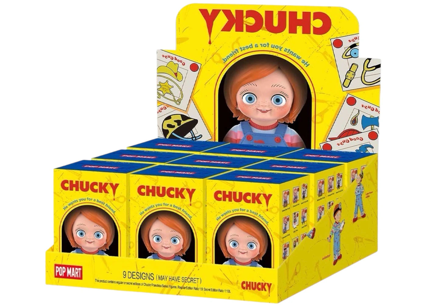 Pop Mart Chucky Franchise Series Figures Sealed Case - main view