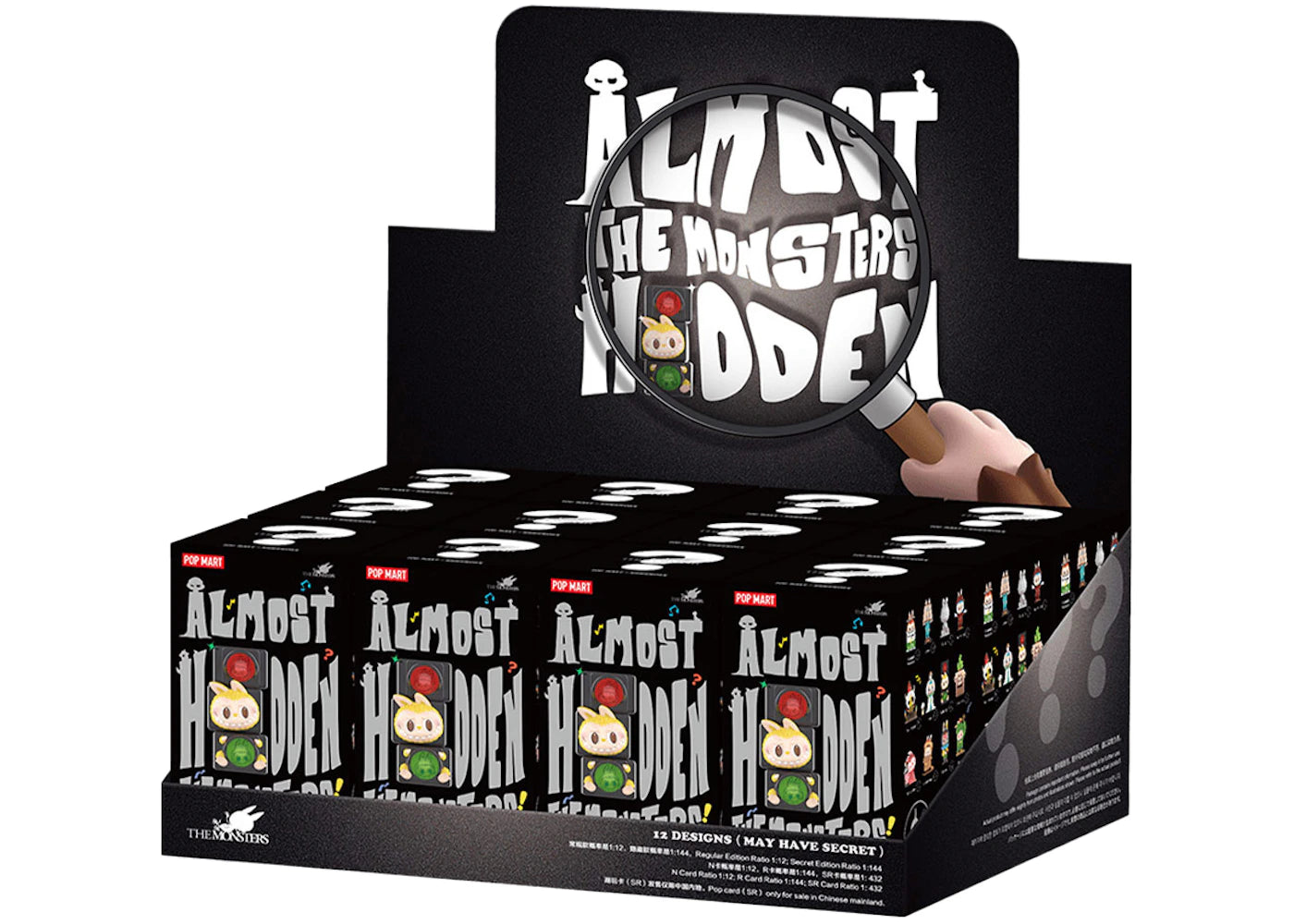 Pop Mart Labubu The Monsters Almost Hidden Series Figures Sealed Case (12 Blind Box)-