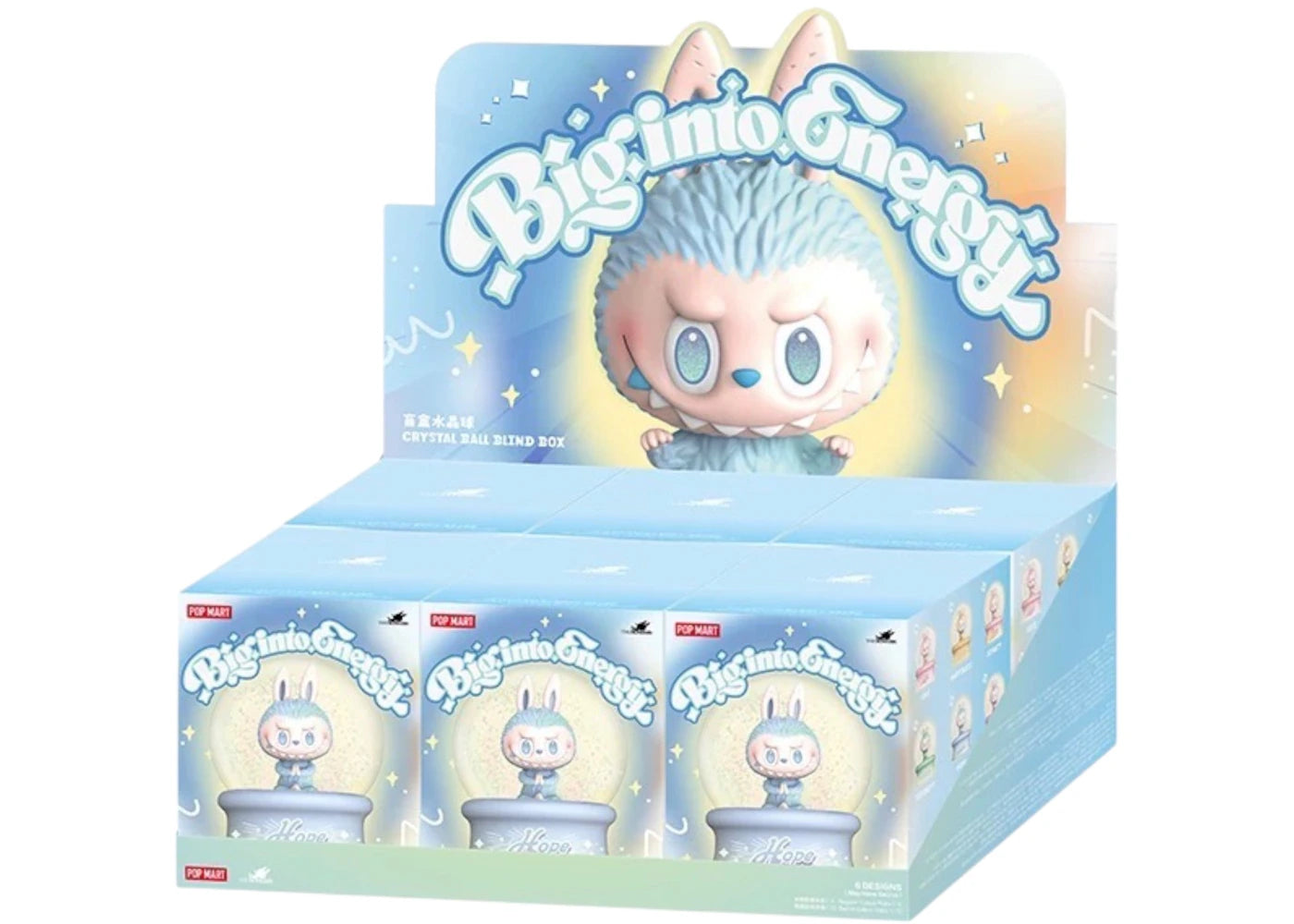 Pop Mart Labubu The Monsters Big into Energy Series Crystal Ball Sealed Case (6 Blind Box)-