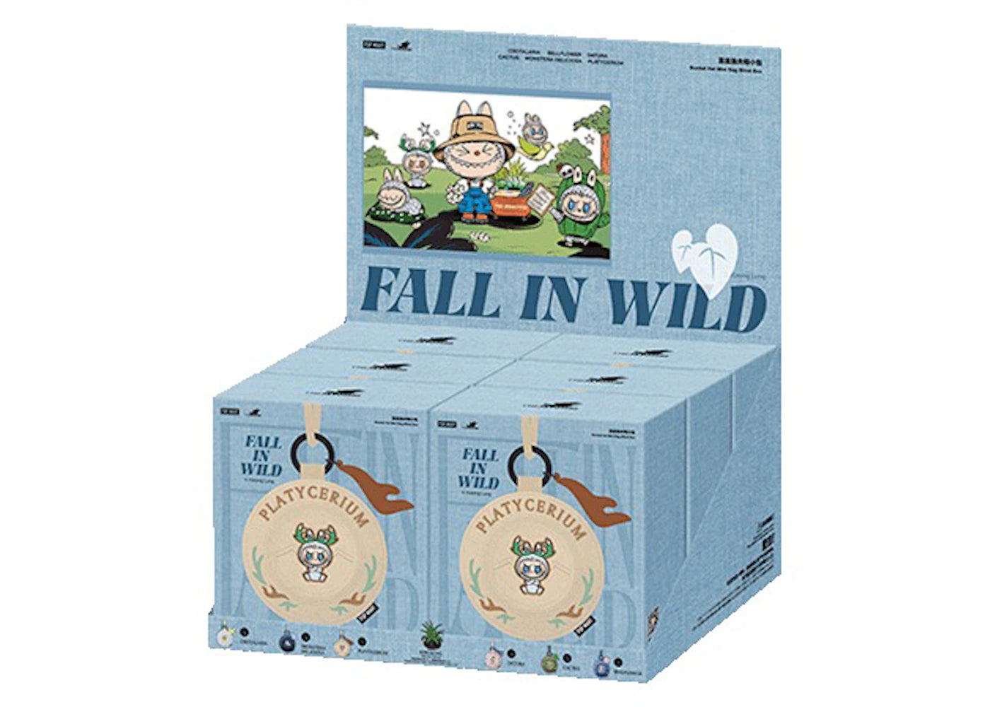 Pop Mart Labubu The Monsters Fall in Wild Series Bucket Hat Mini Bag Sealed Case (6 Blind Box)-
