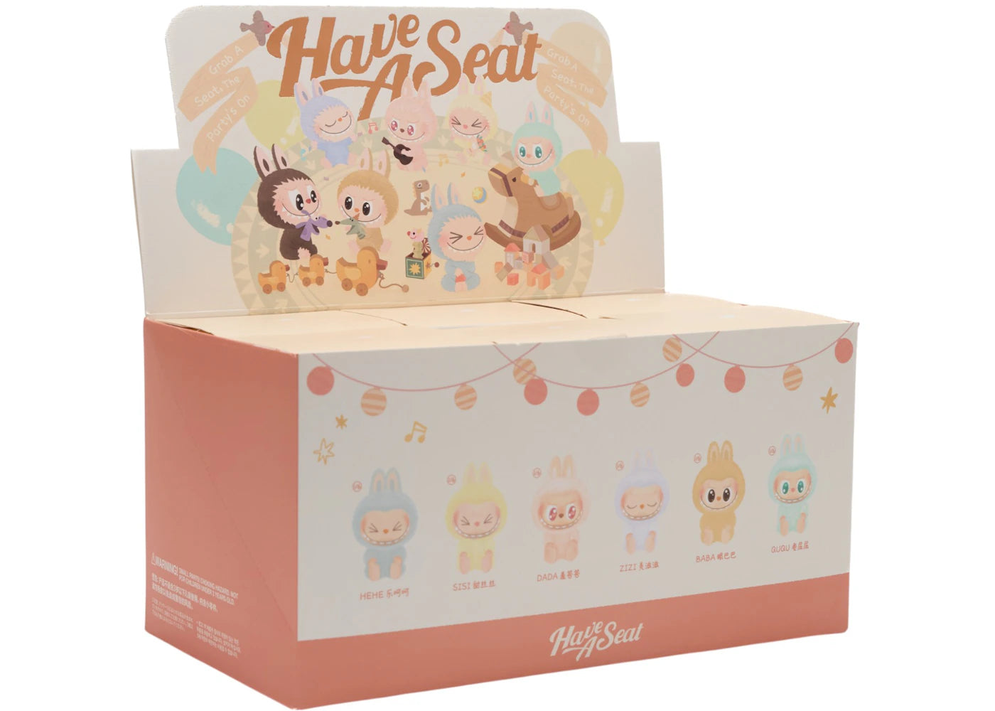 Pop Mart Labubu The Monsters Have a Seat Vinyl Plush  Sealed Case (6 Blind Box)-