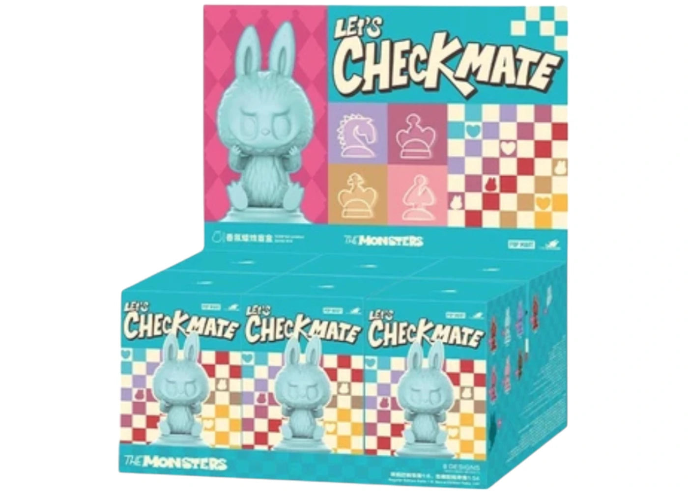 Pop Mart Labubu The Monsters Let's Checkmate Series Scented Candle Sealed Case (6 Blind Box)-