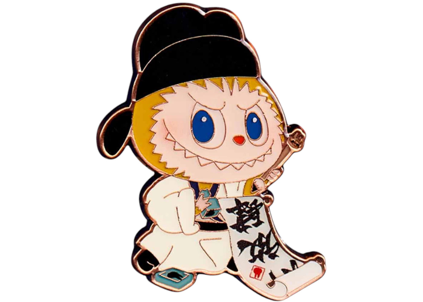 Pop Mart Labubu The Monsters Let's Have Fun Together Series Practicing Calligraphy Badge-