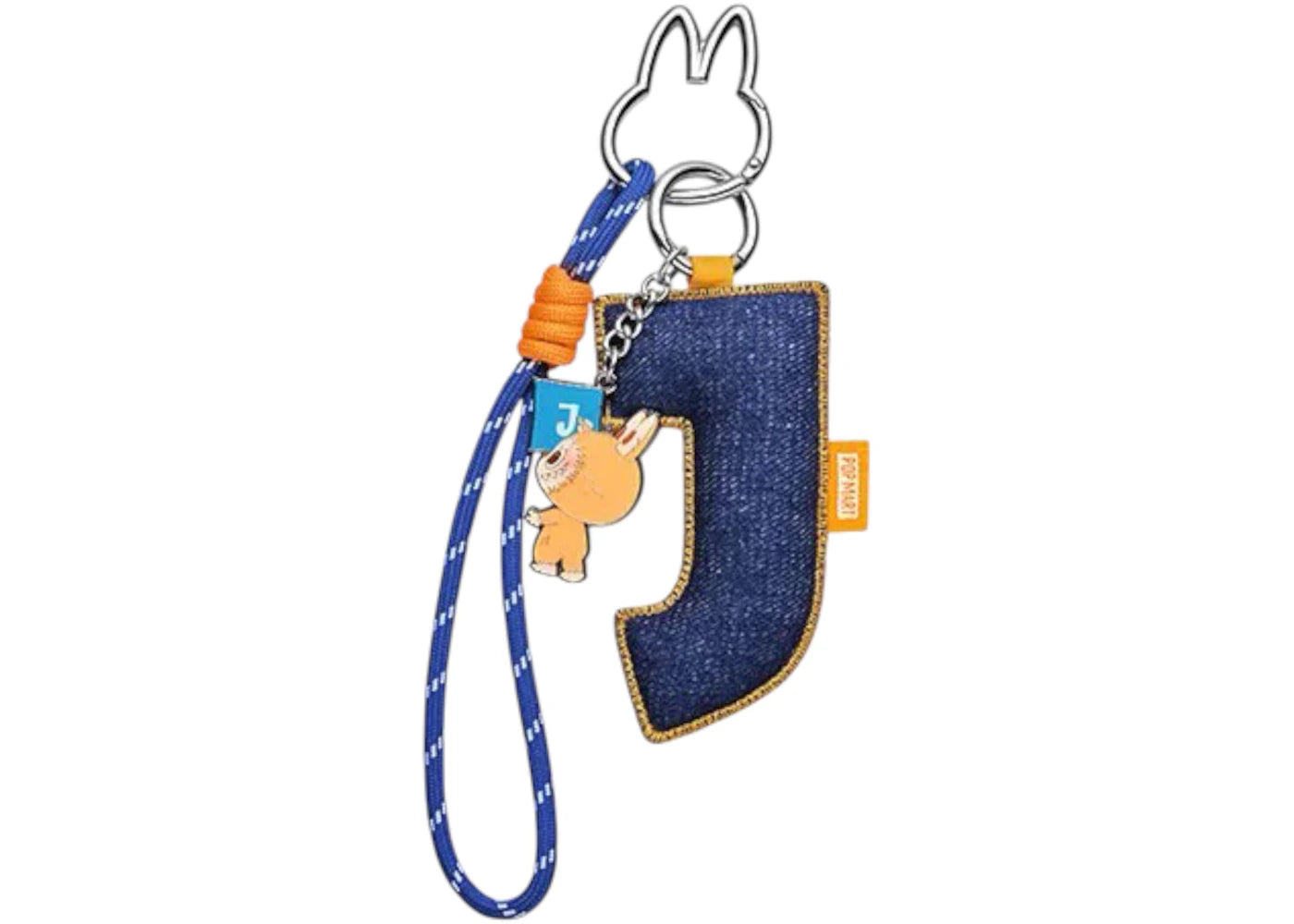 Pop Mart Labubu The Monsters Pin for Love Series InchJ Inch Letter Pendant - main view