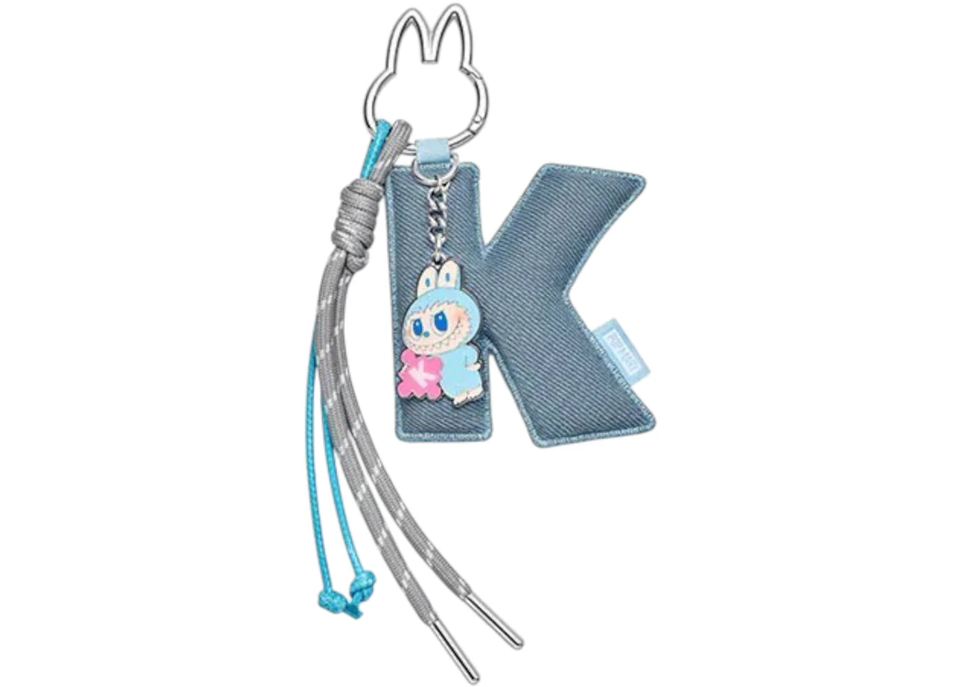 Pop Mart Labubu The Monsters Pin for Love Series InchK Inch Letter Pendant - main view