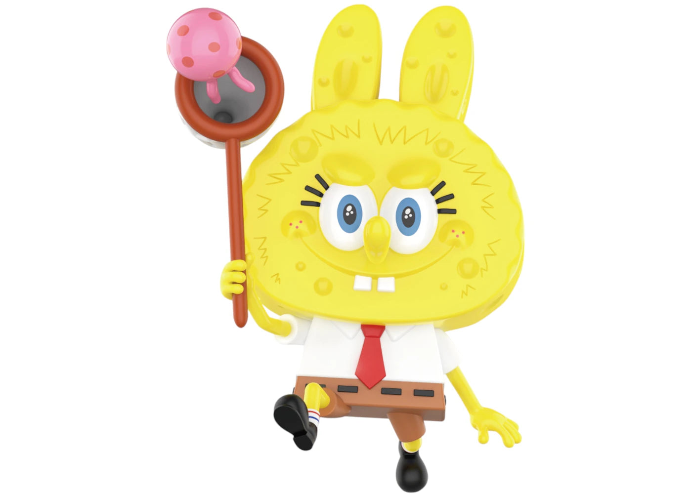 Pop Mart Labubu The Monsters Spongebob Series Jellyfish Catcher Figure-