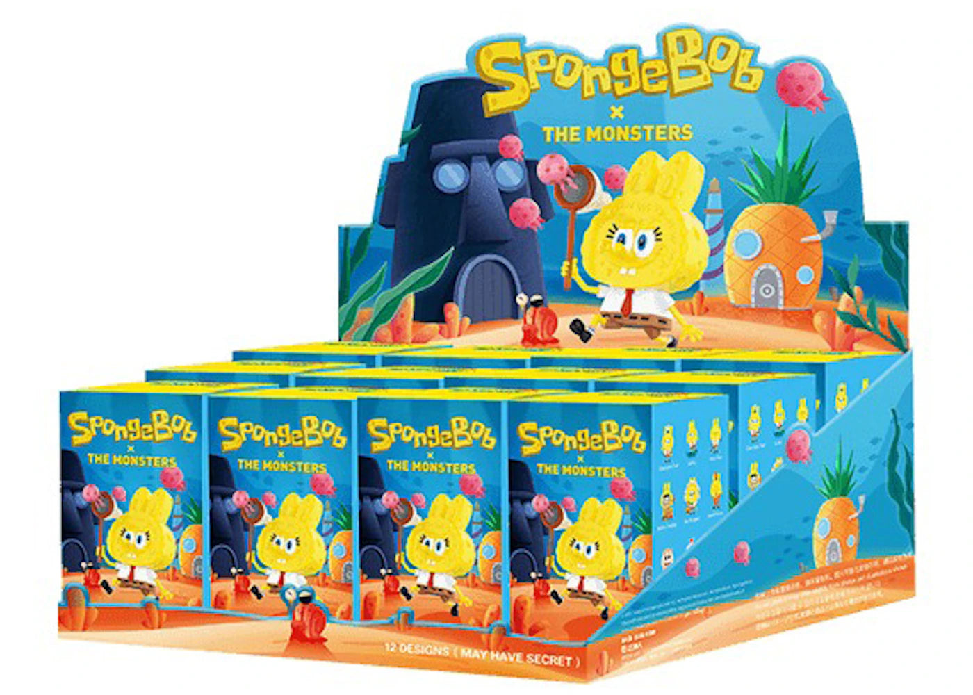 Pop Mart Labubu The Monsters Spongebob Series Sealed Case (12 Blind Box)-