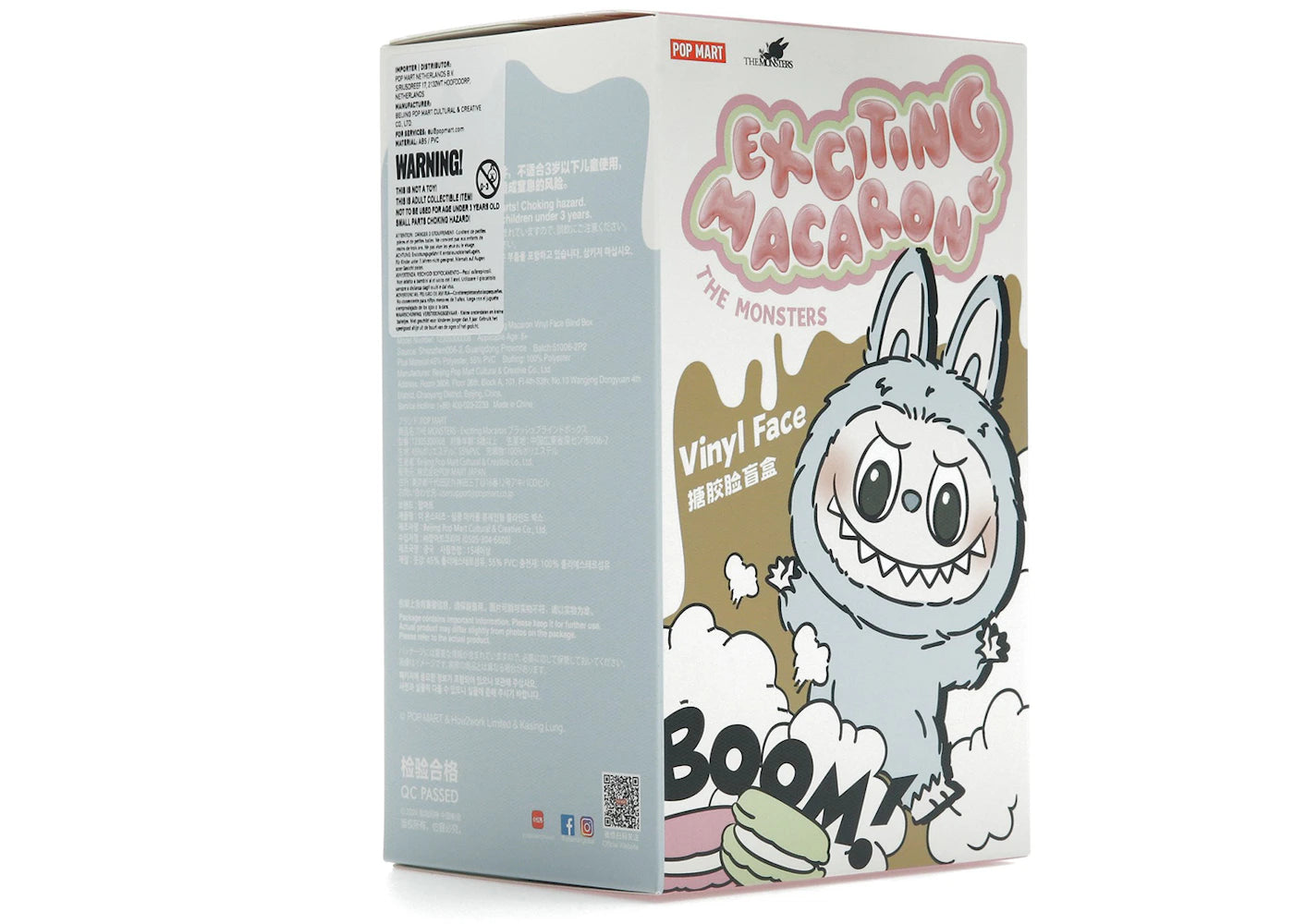 Pop Mart Labubu The Monsters Exciting Macaron Vinyl Plush Pendant Single Blind Box-