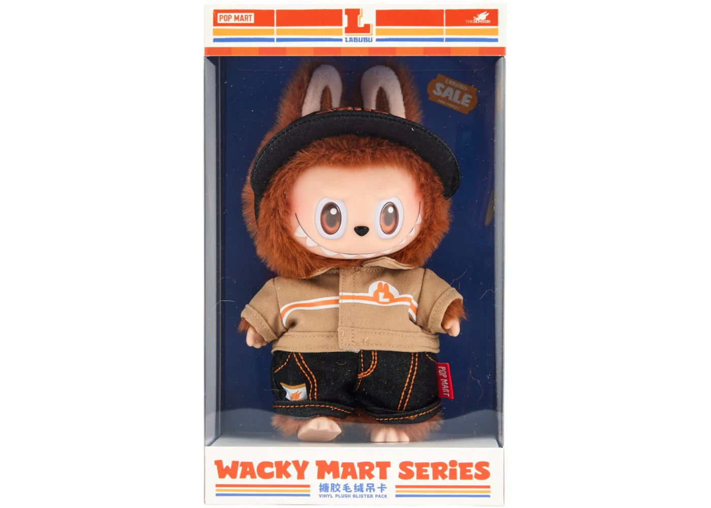 Pop Mart Labubu The Monsters Wacky Mart Series Vinyl Plush Hanging Card - main view