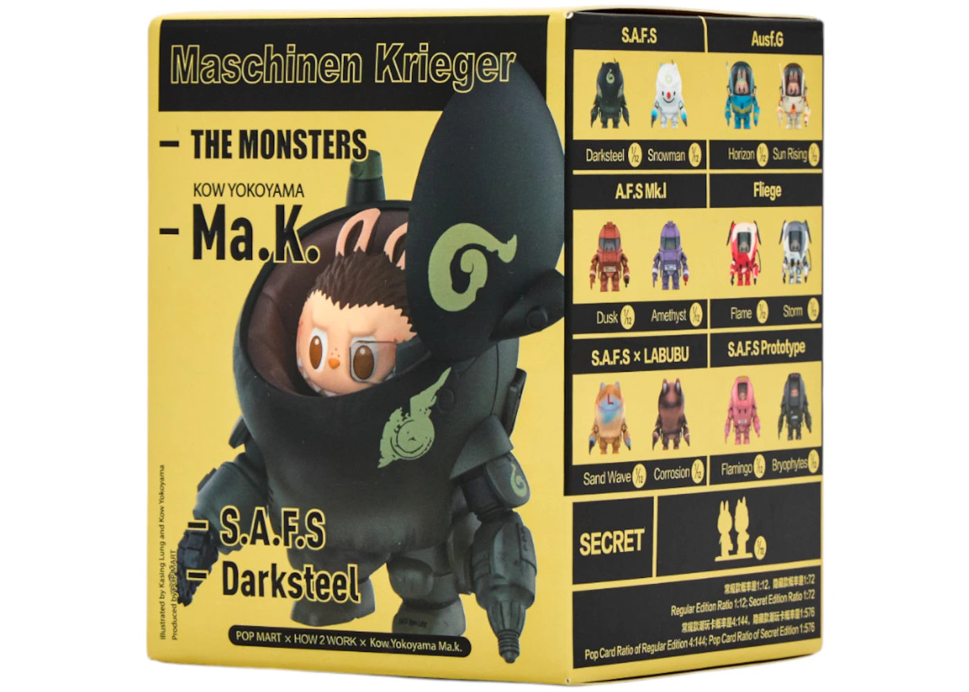 Pop Mart Labubu The Monsters x Kow Yokoyama MA.K.Series Single Darksteel Figure-