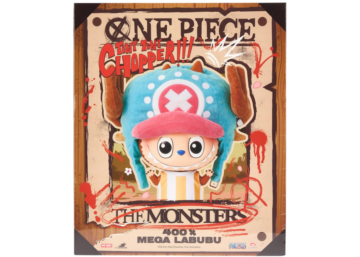 Pop Mart Labubu The Monsters x One Piece Mega Labubu Tonytony Chopper 400%-