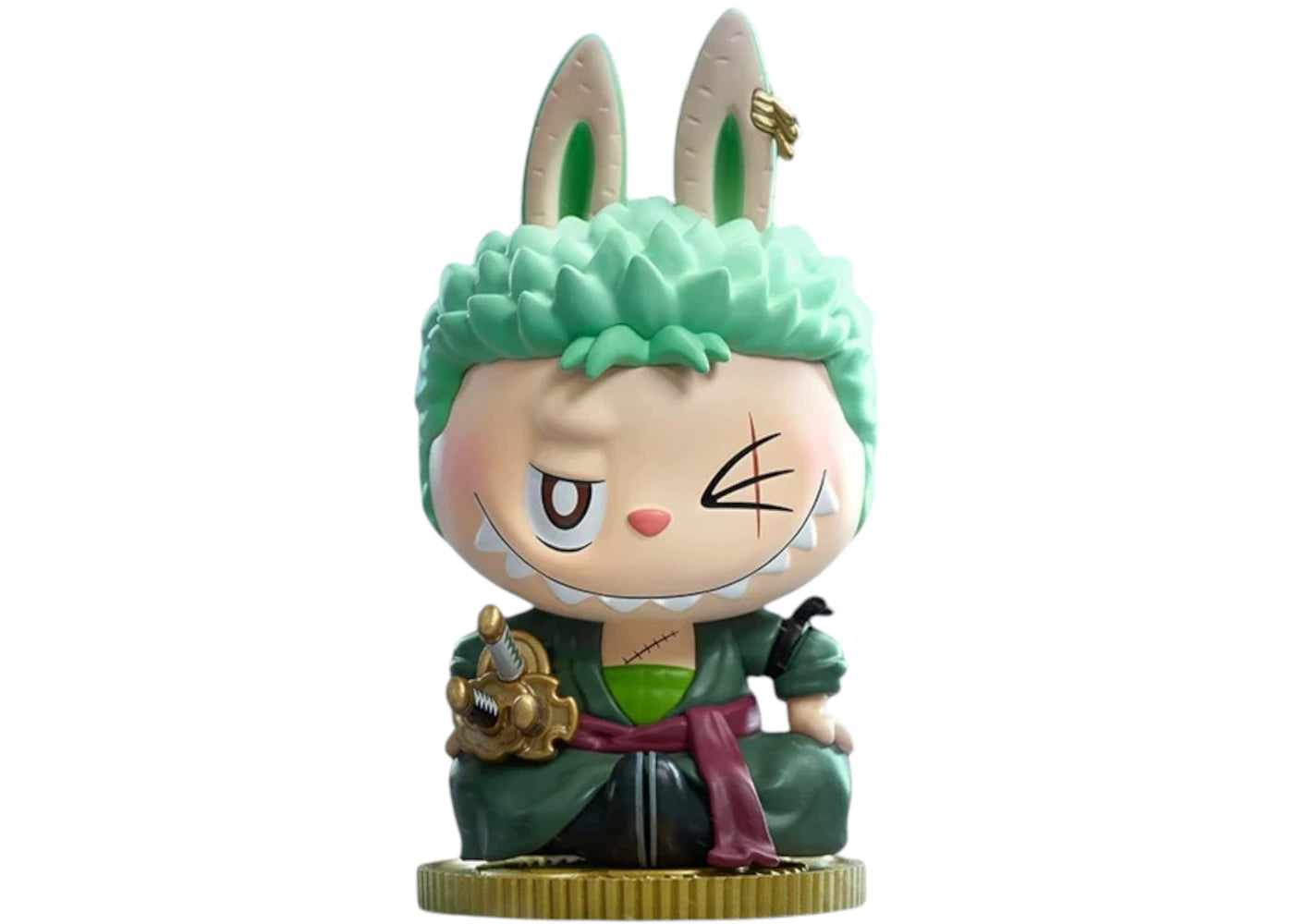 Pop Mart Labubu The Monsters x One Piece Series Roronoa Zoro Figure-