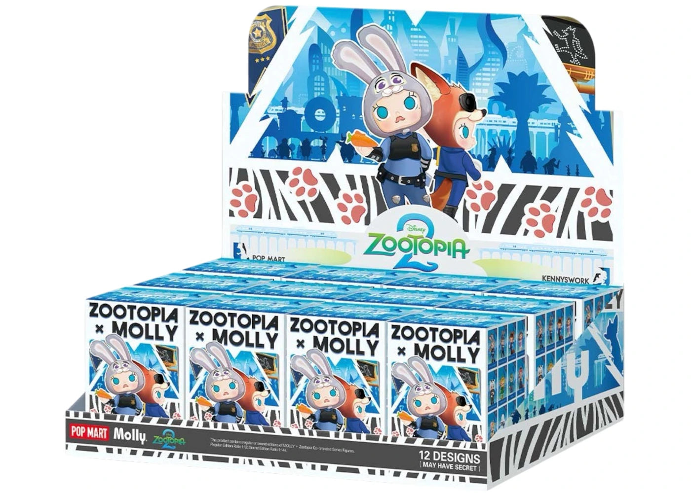 Pop Mart MOLLY x Zootopia Co-branded Series Figures Sealed Case - main view