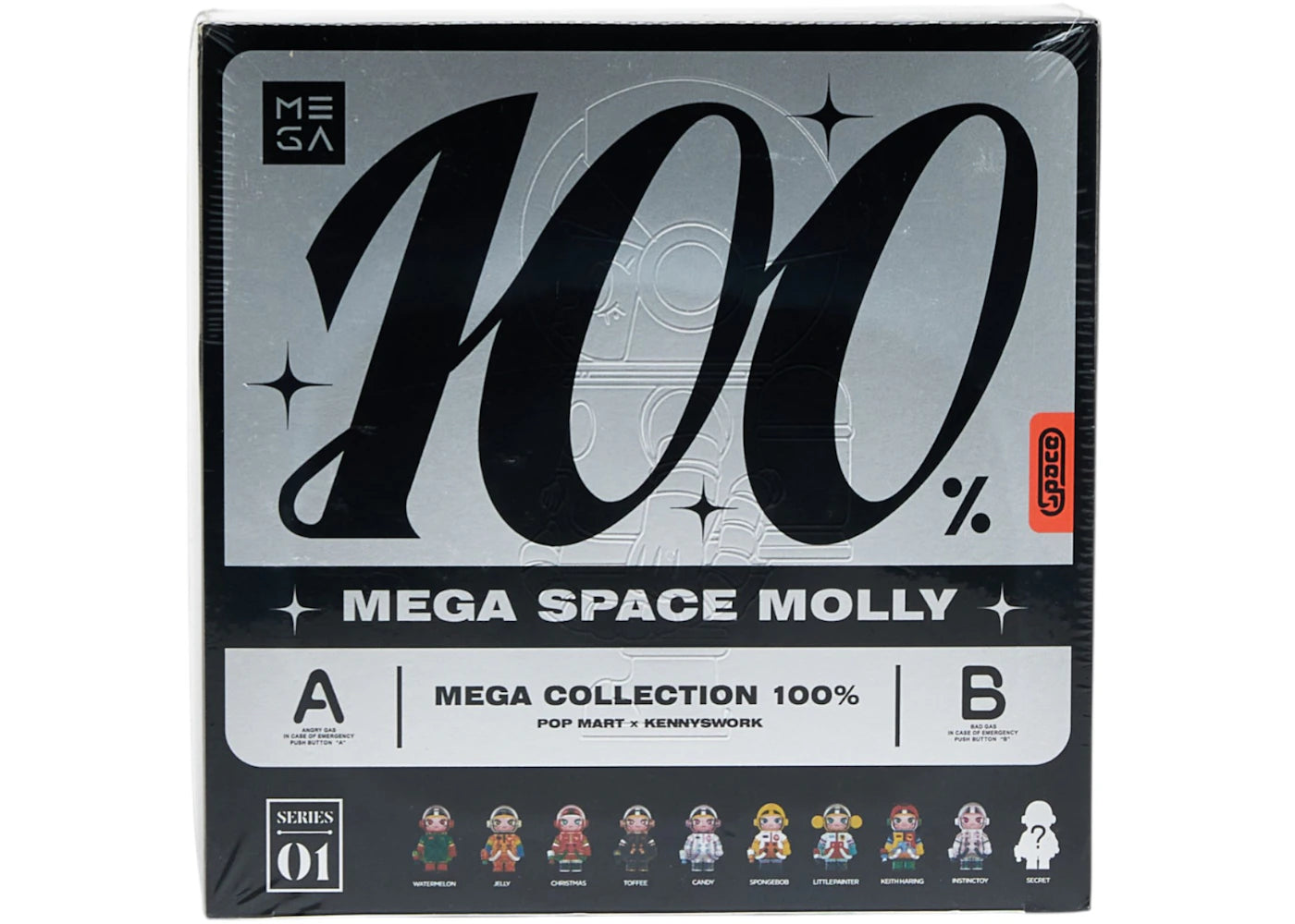 Pop Mart Mega Space Molly 100% Series 1 Sealed Case - main view