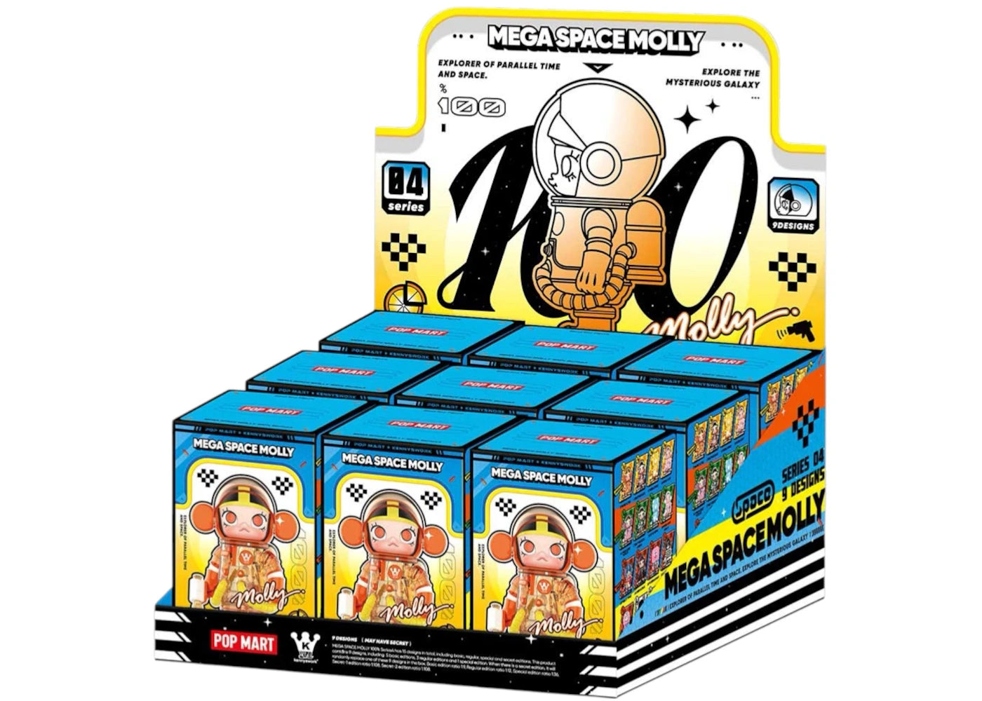 Pop Mart Mega Space Molly Series 4 100% Sealed Case - main view