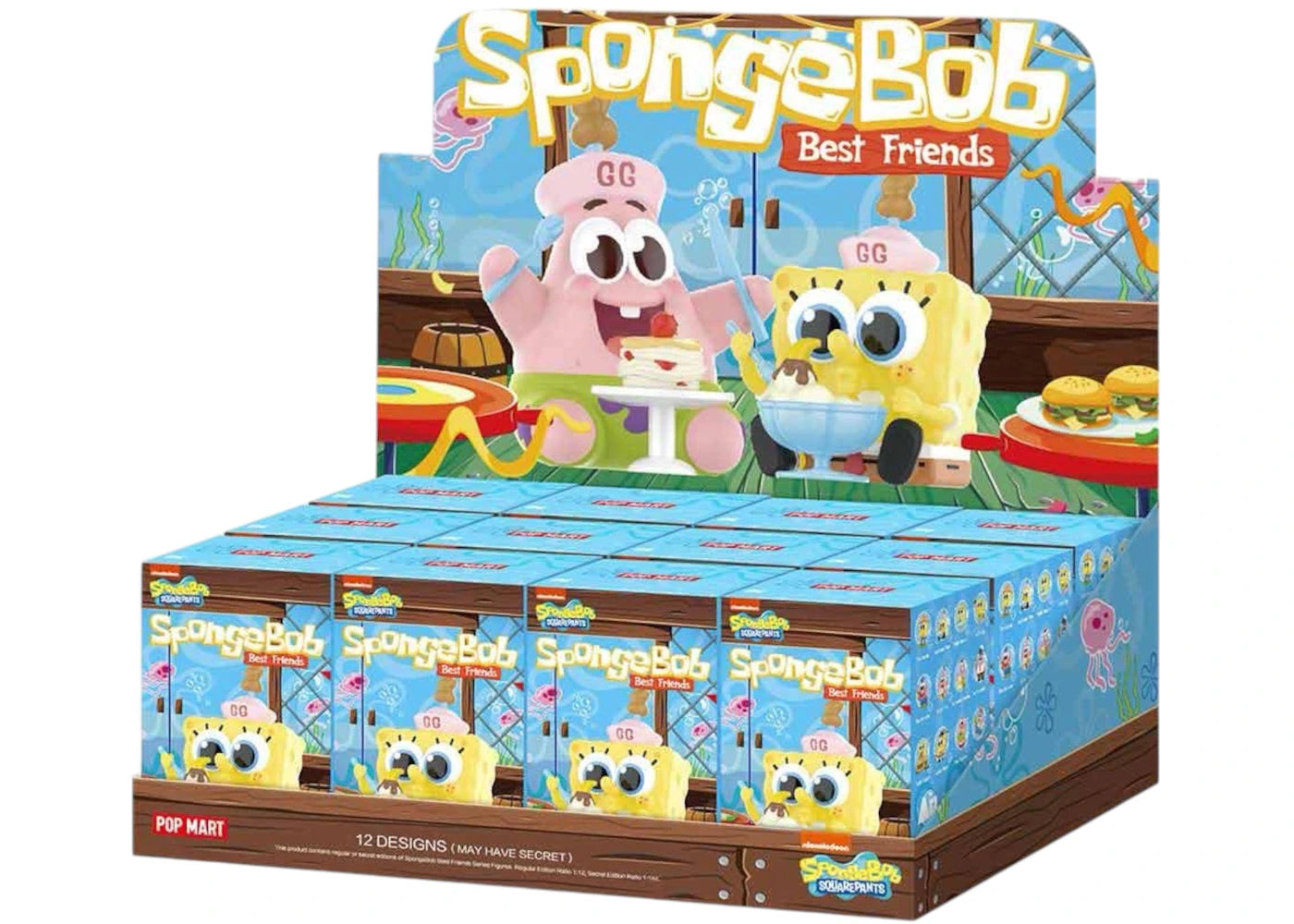 Pop Mart Pop Mart SpongeBob Best Friends Series Figure Sealed Case - main view