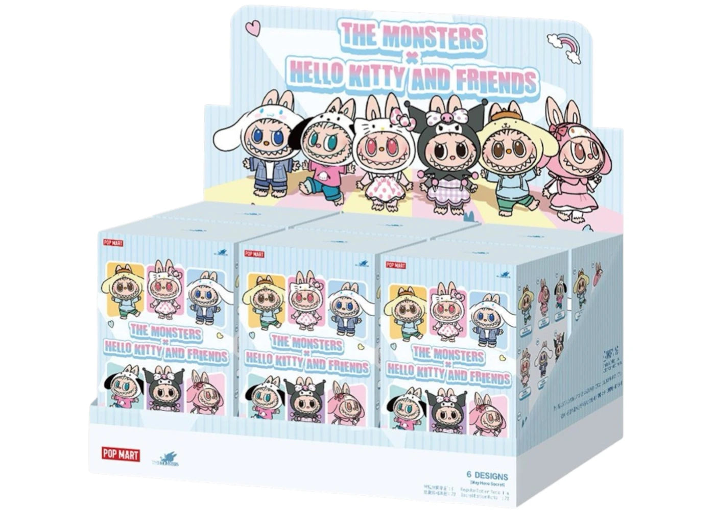 Pop Mart The Monsters Labubu x Hello Kitty and Friends/Sanrio Characters Series Unsealed Case - main view