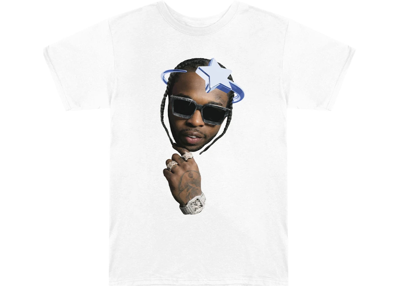 Pop Smoke x Vlone Halo T-Shirt White