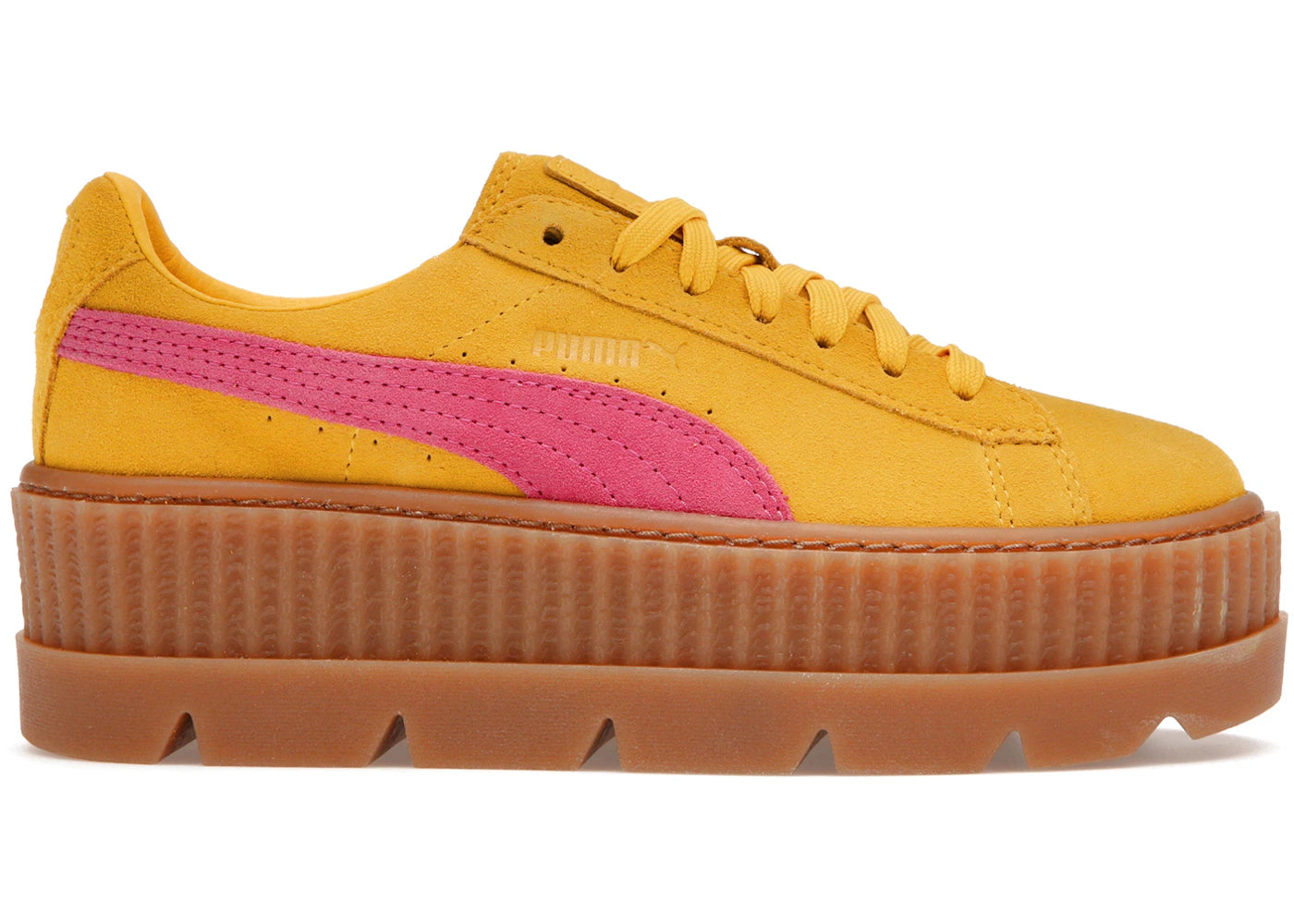 Puma Cleated Creeper-Rihanna Fenty Suede Lemon (Women's)