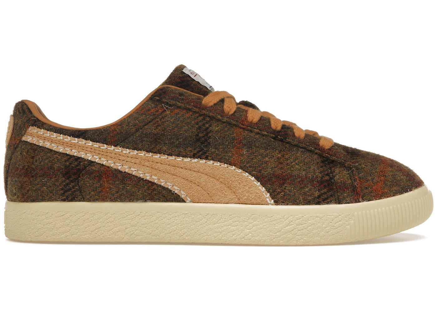 Puma Clyde-Harris Tweed Chamomile Caramel Latte
