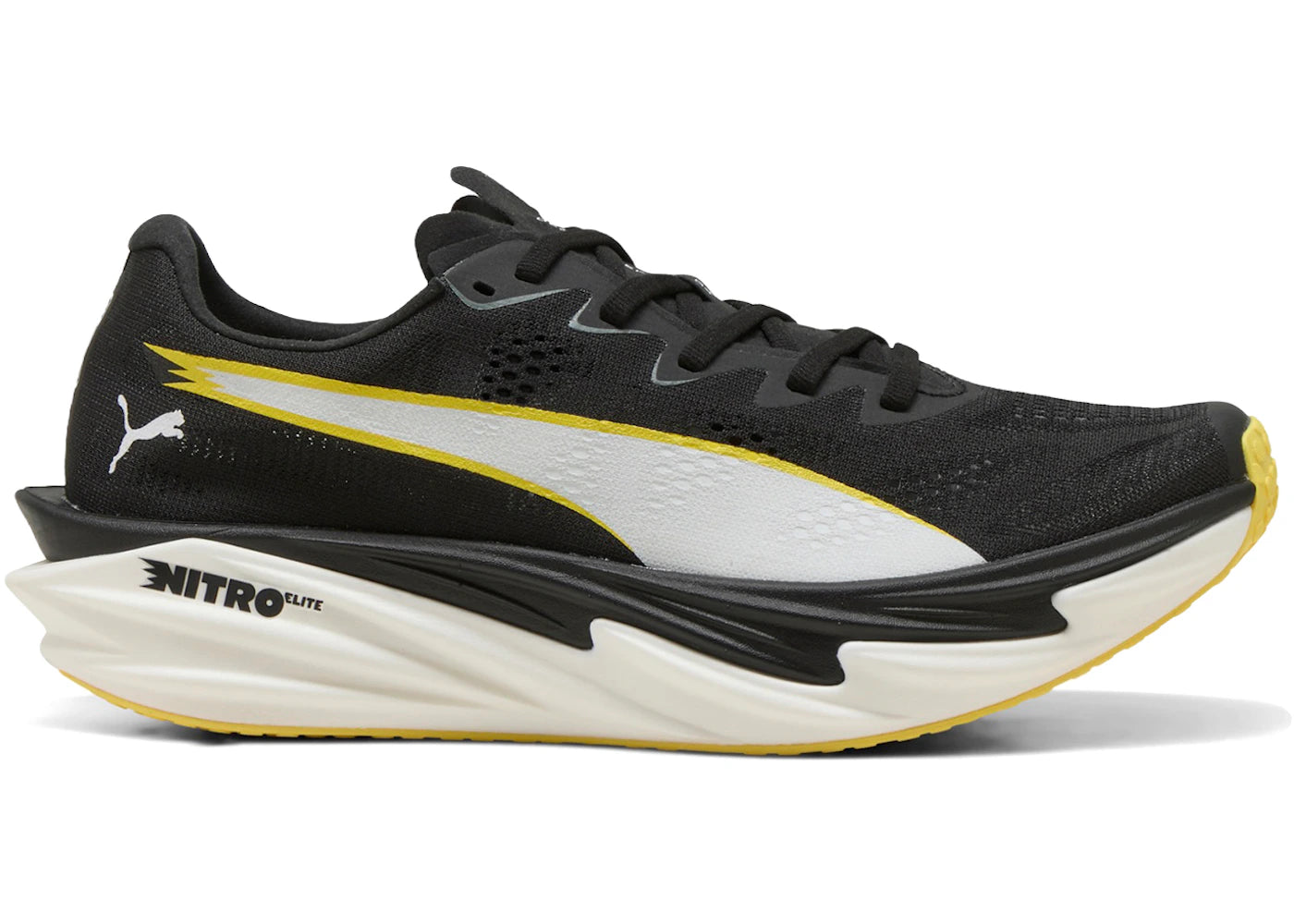 Puma Deviate Nitro Elite 4 HYROX Black Vibrant Yellow - main view