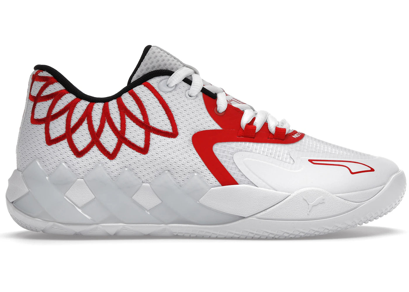 Puma LaMelo Ball MB.01 Lo-Team Colors White High Risk Red