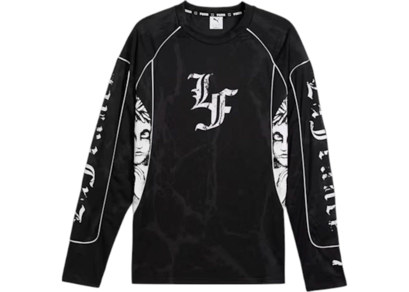 Puma Lamelo Ball LaFrance Written in Chrome Jersey-Black/Flat Medium Gray AOP