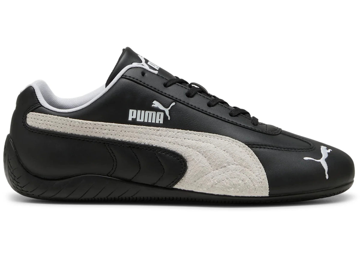 Puma Speedcat Leather Black White Suede Formstrip - main view