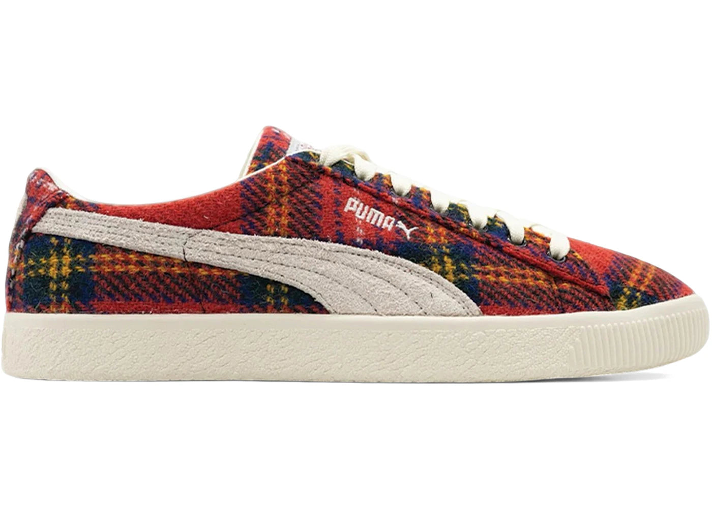 Puma Suede Vintage-Harris Tweed Tartan Red