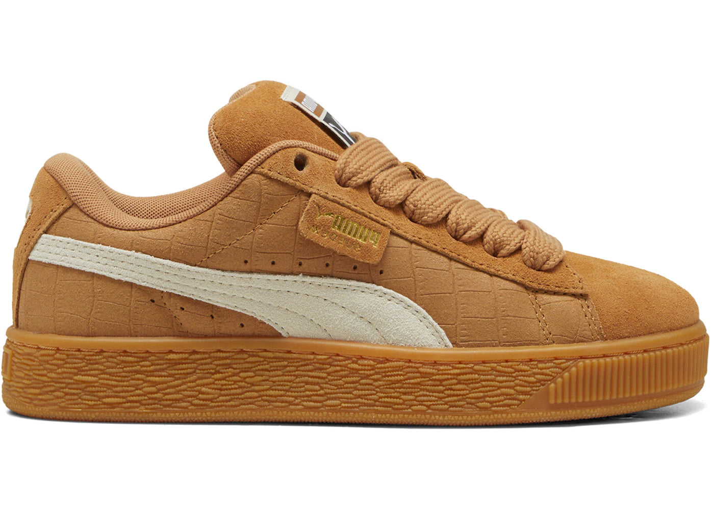 Puma Suede XL Elevated-Caramel Latte Gum (Women's)