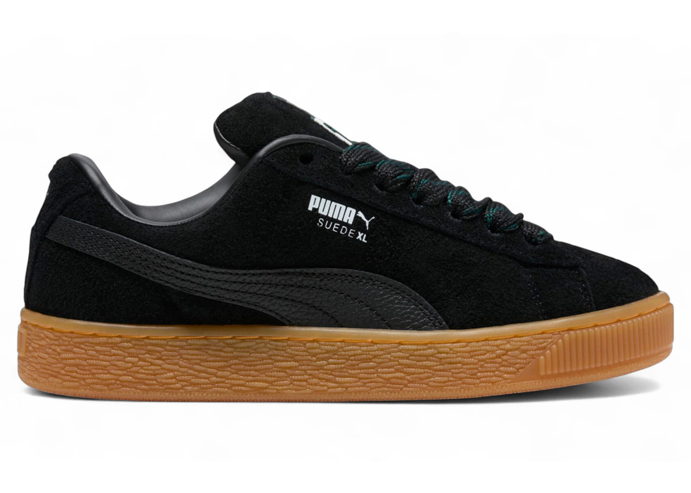 Puma Suede XL - Noir moucheté Pin Ponderosa Gomme (Femme)