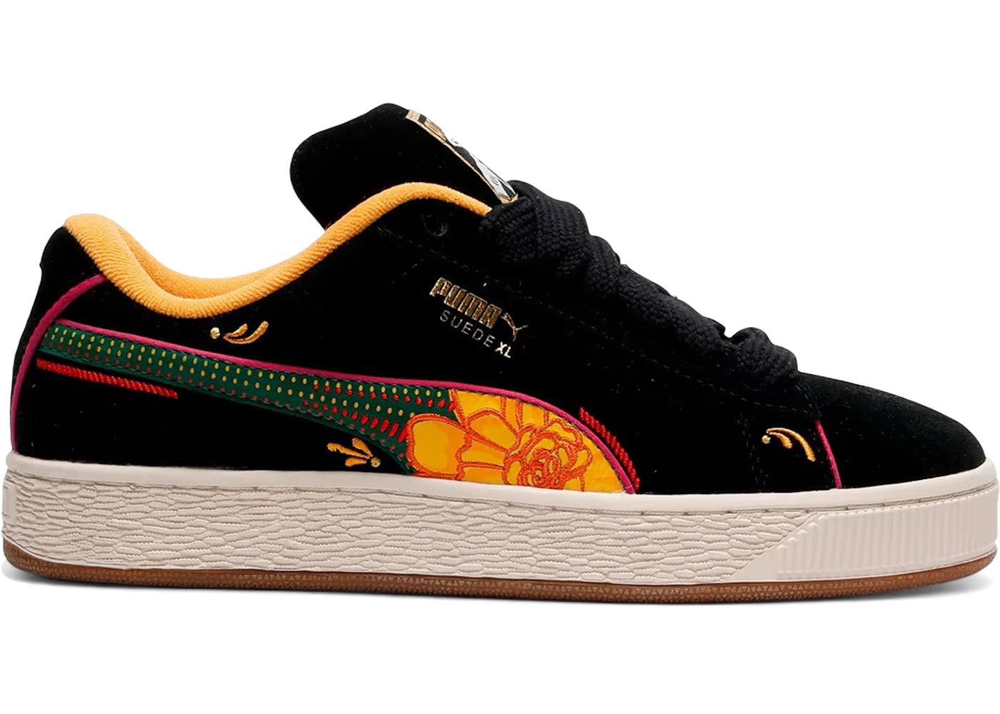 Puma Suede XL-La Catrina Black Yellow Sizzle