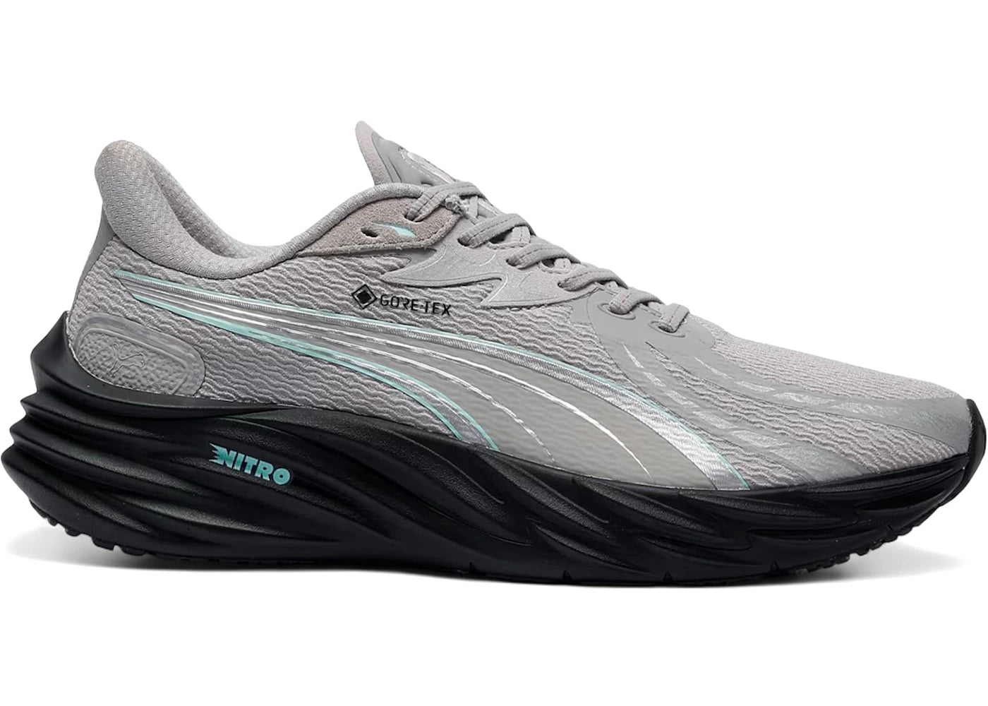 Puma Velocity Nitro 4 Gore-Tex Gray Echo Black Mint Melt - main view