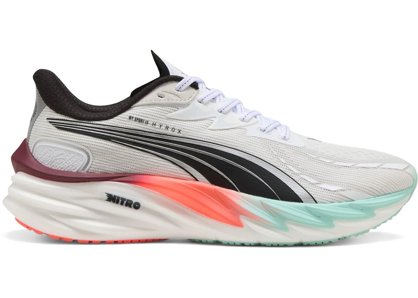 Puma Velocity Nitro 4-Hyrox White Mint Melt Glowing Red