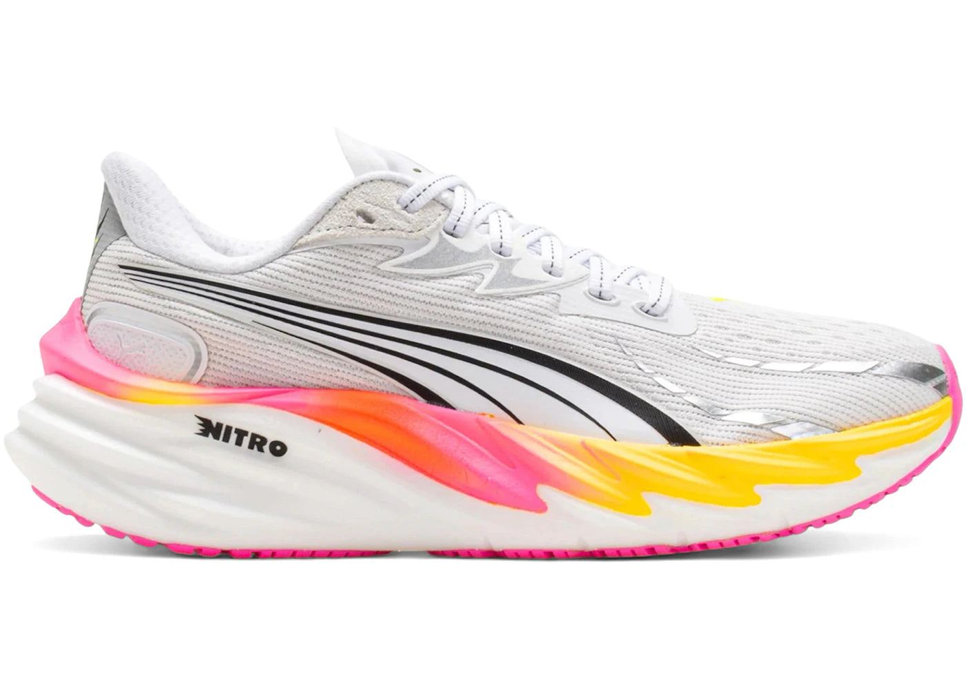 Puma Velocity Nitro 4 White Glowing Red Poison Pink