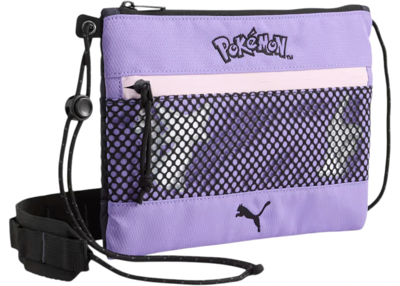 Puma x Pokemon Kids' 0.5L Crossbody Bag Strong Gray/Lavender Alert - main view