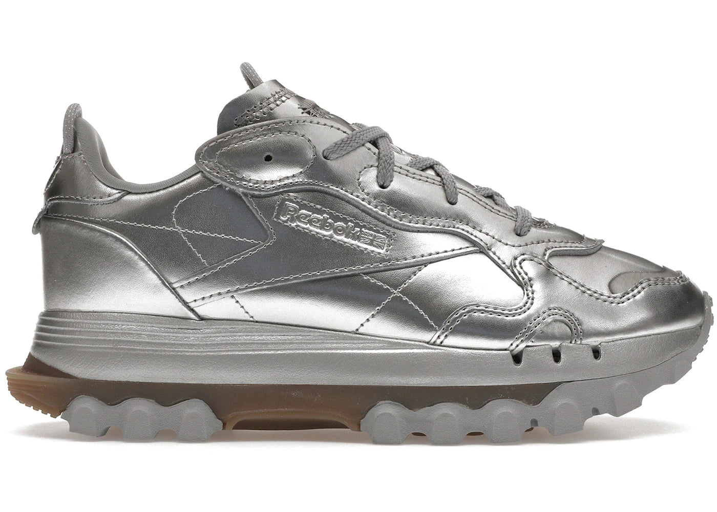 Reebok Classic Leather-Cardi B Silver Metallic (Women's)