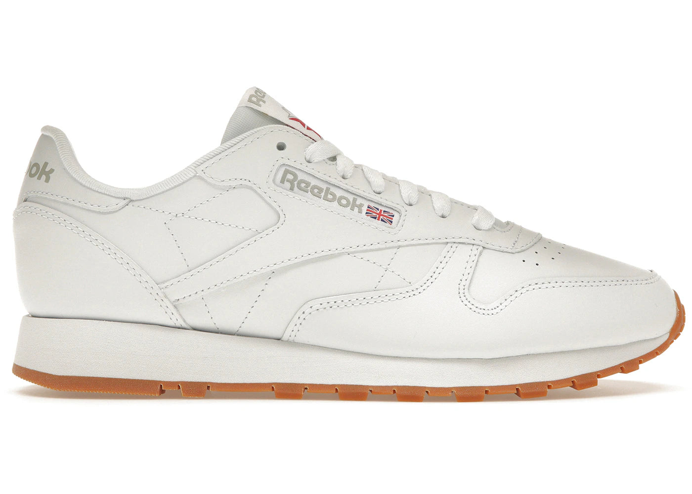 Chaussures Reebok Classic en cuir blanc gomme