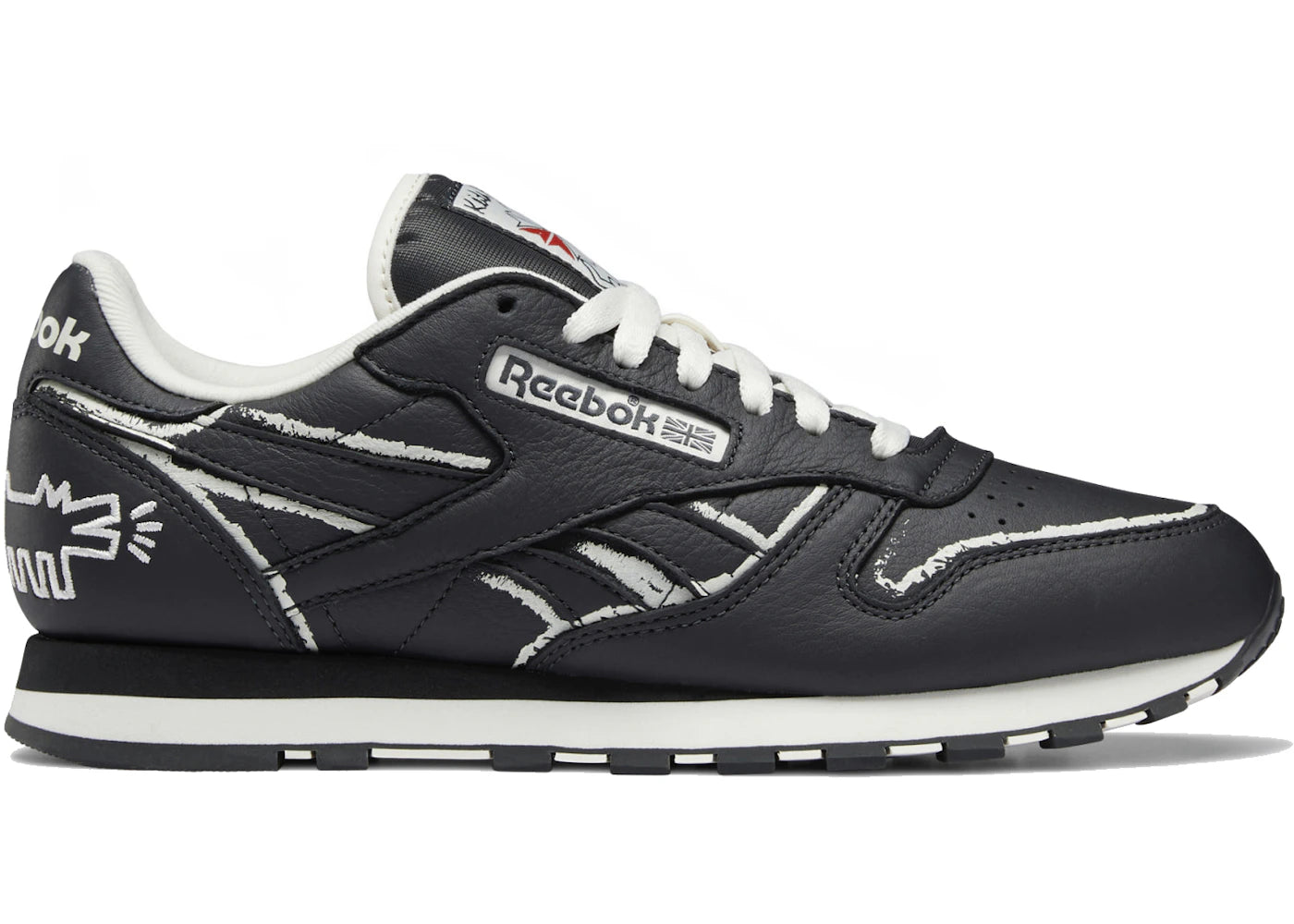 Reebok Classic Leather-Keith Haring Pure Grey Chalkboard Dog