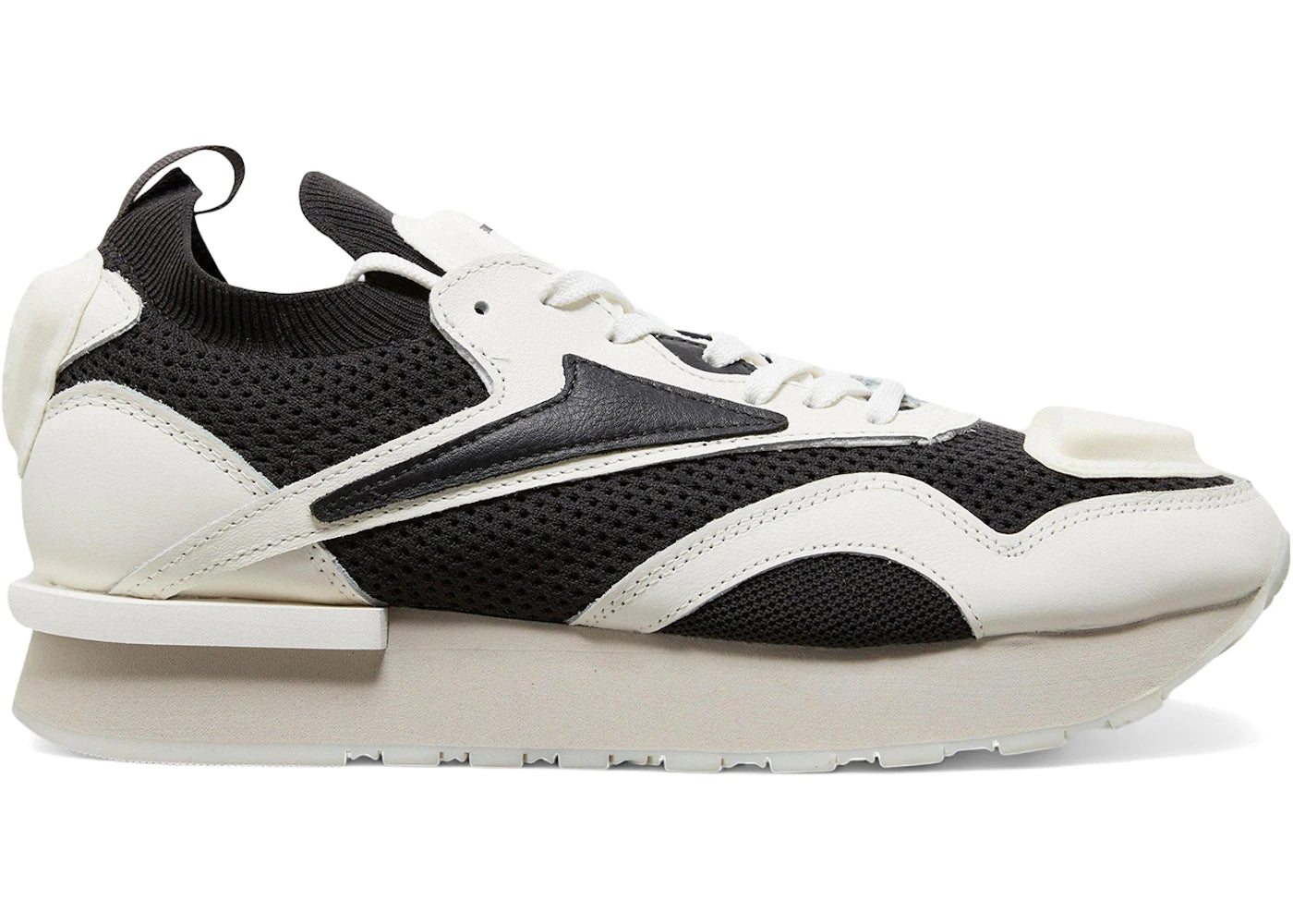 Reebok Classic Leather Nylon Plus-HYMNE Blanc Noir