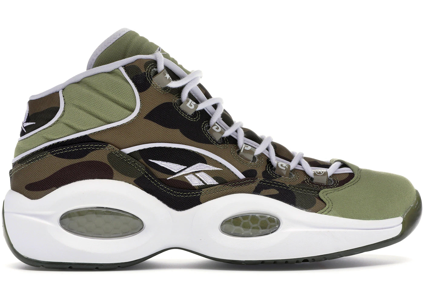 Reebok Question Mid-mita sneakers X Bape 1st Camo