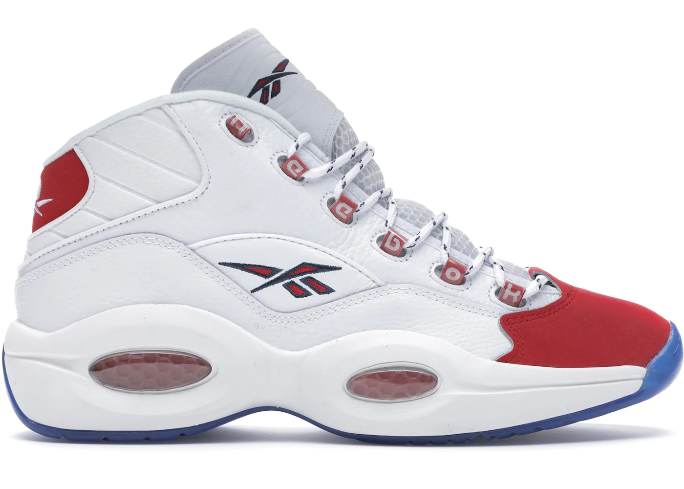Reebok Question Mid-Red Toe 25th Anniversary