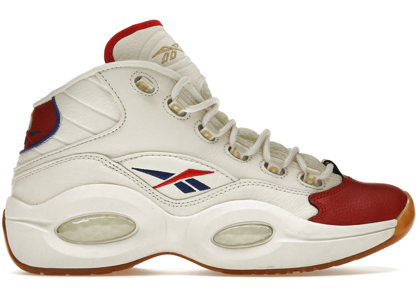Reebok Question Mid-White Red Blue